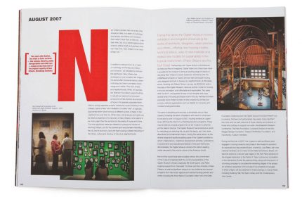 Annual report design for Ogden Museum of Southern Art.
