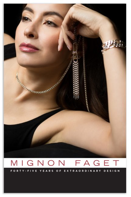 Catalog design for Mignon Faget.