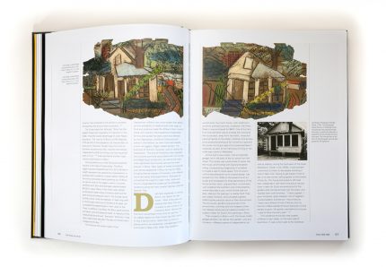 Book design example from Dusti Bongé, Art and Life: Biloxi, New Orleans, New York.